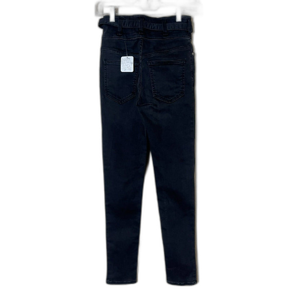 NWT Free People We the Free Black High Waisted Jeans 25 Womens Skinny - Picture 2 of 7